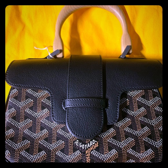 Authentic Goyard mini saigon brand new black